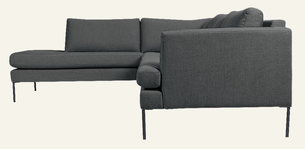 Soffa divan vänster grå - 7