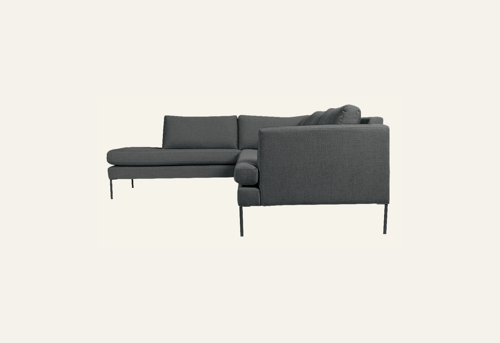 Soffa divan vänster grå - 7