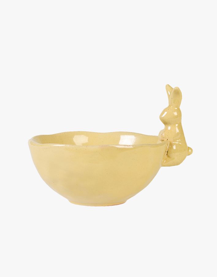 Skål ljusgul - 15x12,7x10,8 cm ljusgul - 1