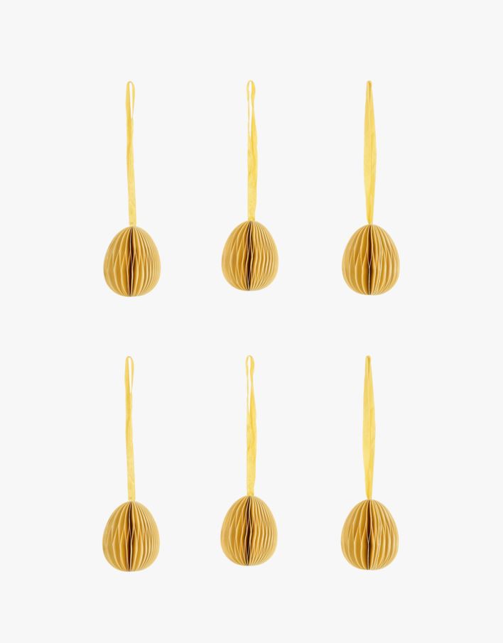 Dekoration gul - 6x5 cm gul - 1