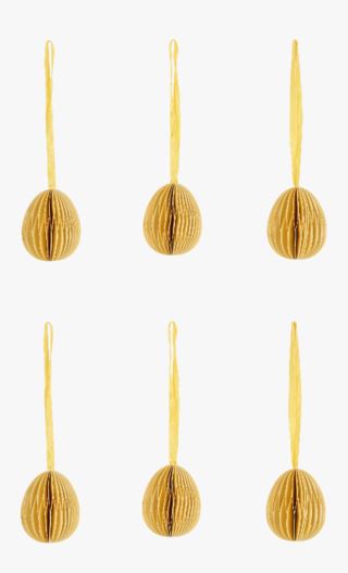 Hemtex | Paperegg Box 6pk Dekoration Gul - 6x5 Cm