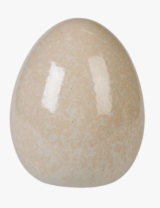 hemtex Porcelain large egg dekoration beige