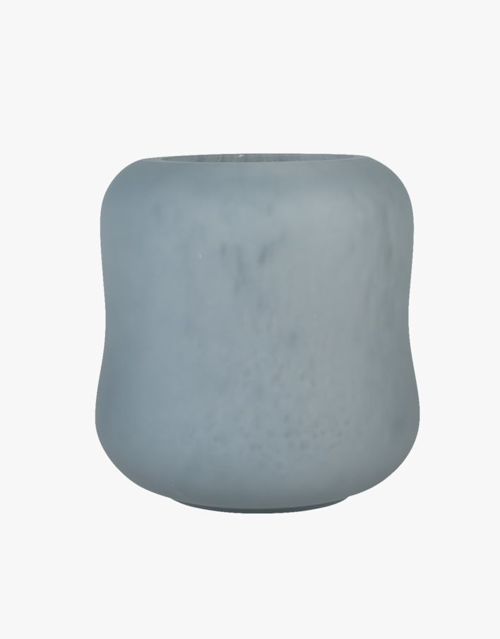 Värmeljushållare gråblå - 9x9x9,5 cm gråblå - 1