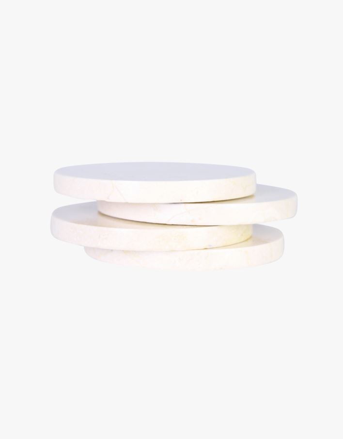 Glasunderlägg beige - ø10 cm beige - 1