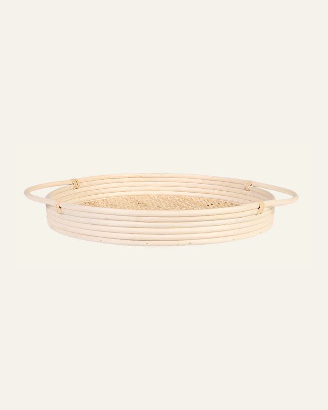 Bricka ljus natur - 37x34,5x7 cm ljus natur - 1
