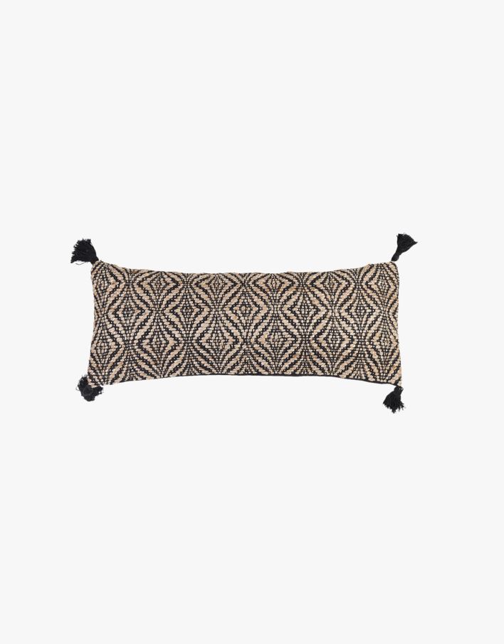 Prydnadskudde svart - 35x90 cm svart - 1