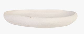 Hemtex | Oval Coral Prydnadsfat Offwhite - 34x4,5x23 Cm