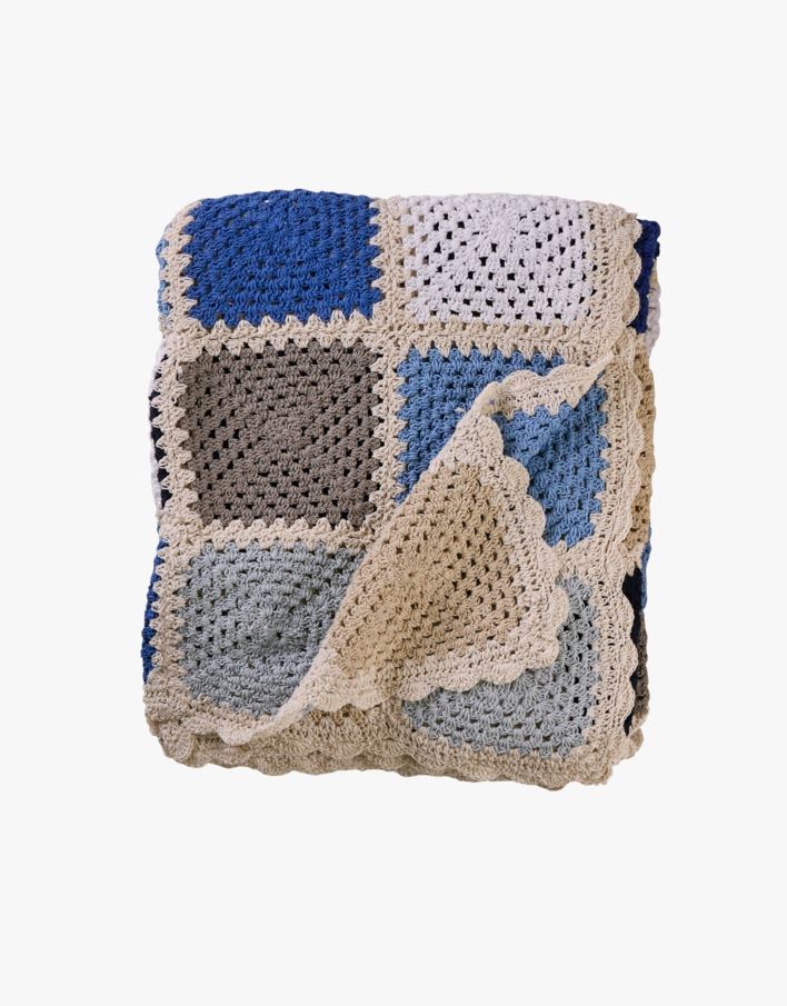Pläd multi/blå - 120x150 cm multi/blå - 1