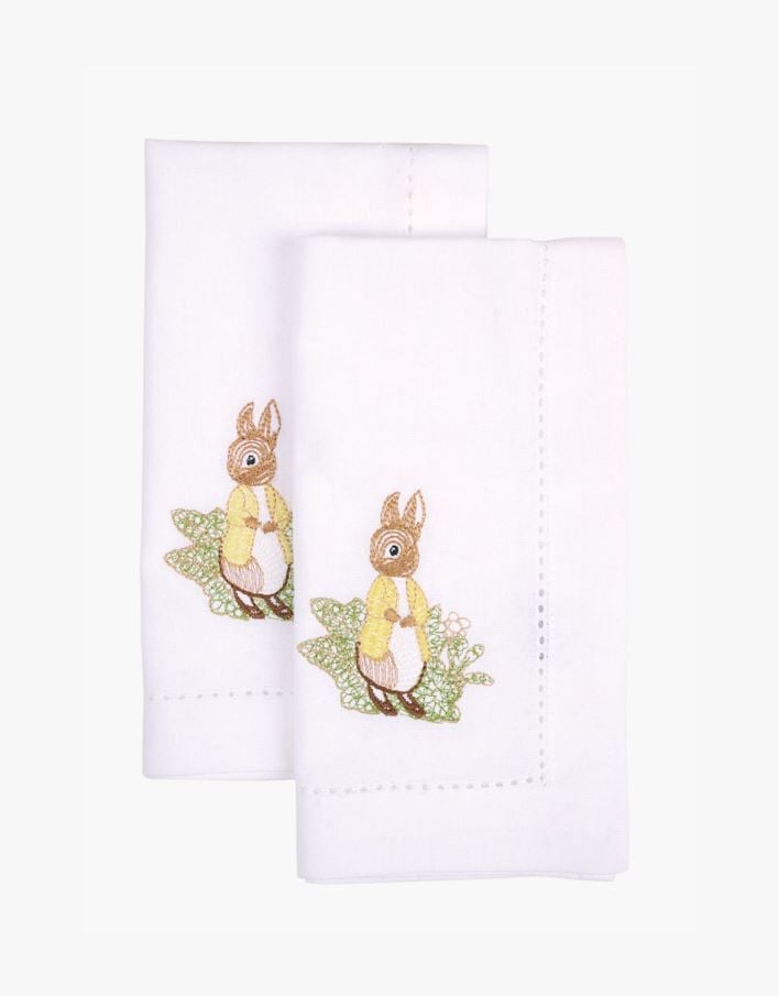 2-pack tygservetter vit - 45x45 cm vit - 1