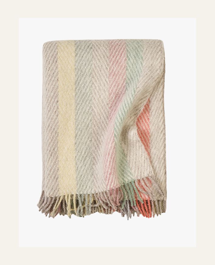 Ullpläd multi/orange - 130x170 cm multi/orange - 1