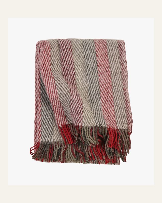 Ullpläd multi/röd - 130x170 cm multi/röd - 1