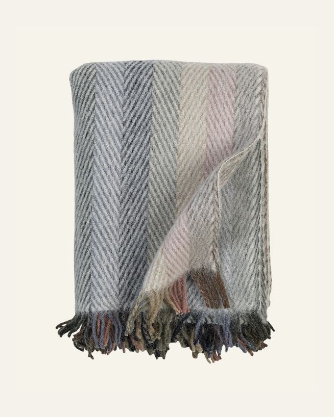Ullpläd multi/blå - 130x170 cm multi/blå - 1