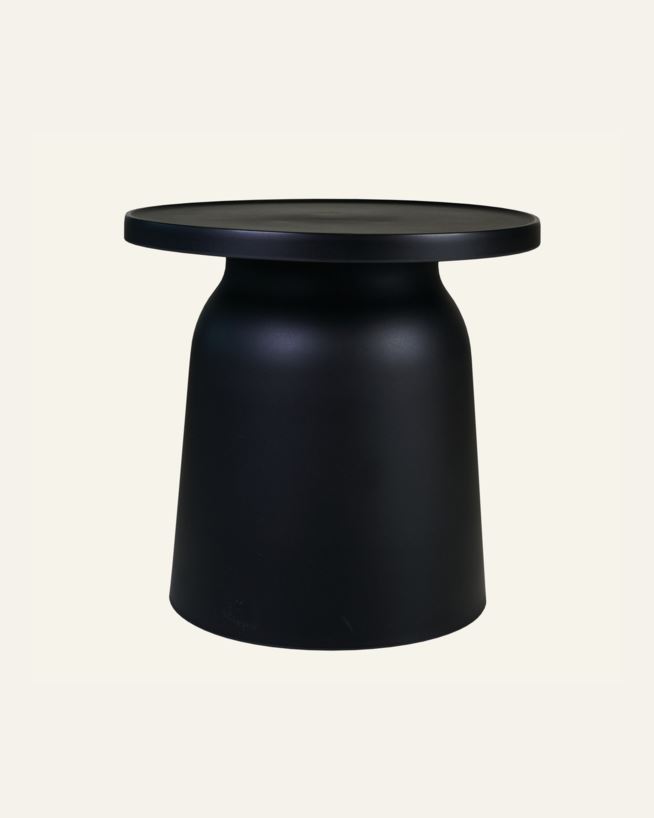 Trädgårdsbord svart - 47x47x47 cm ø47 svart - 1