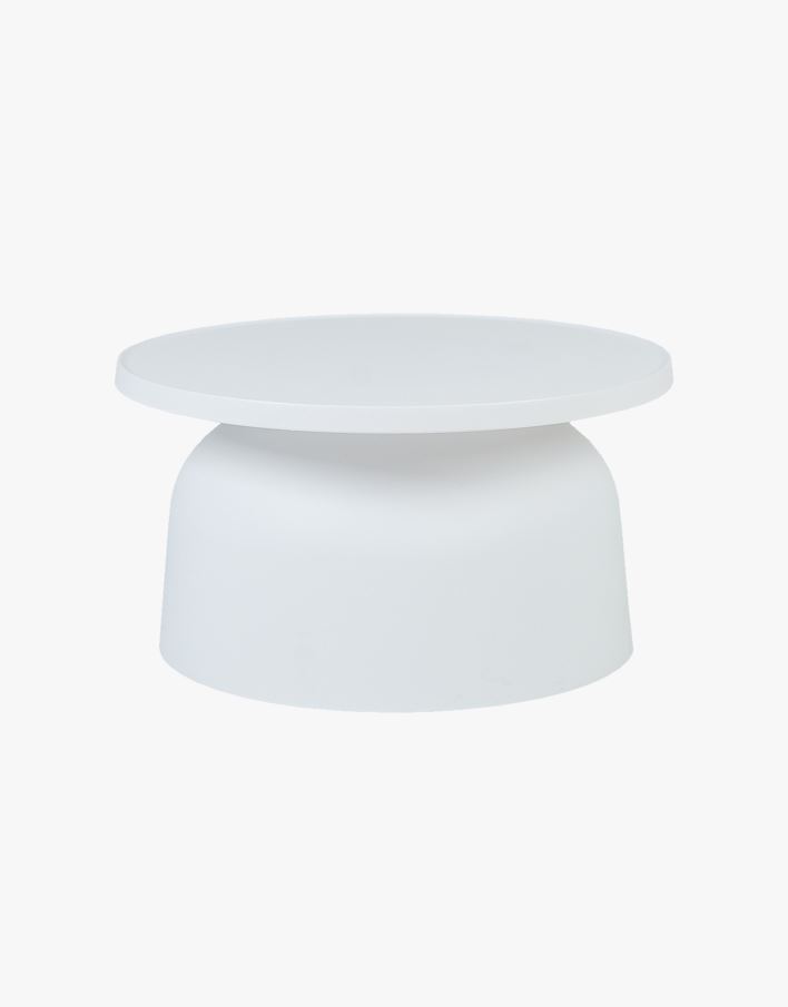 Trädgårdsbord vit - 47x47x47 cm ø 47 vit - 1