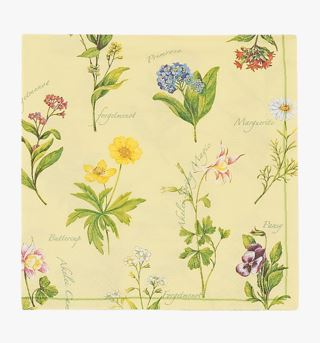 Moments Floral pappersservetter multi/gul