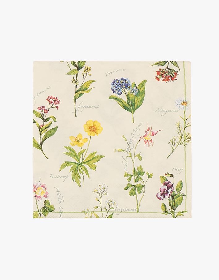 Pappersservetter multi - 33x33 cm multi - 1