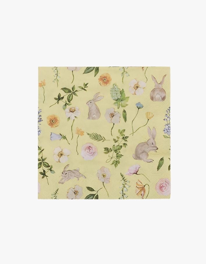 Pappersservetter multi/gul - 33x33 cm multi/gul - 1