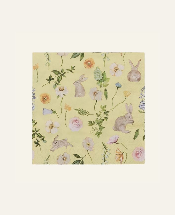 Pappersservetter multi/gul - 33x33 cm multi/gul - 1