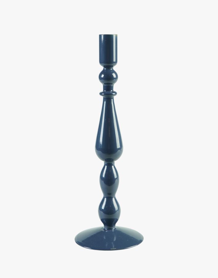 Ljusstake mörkblå - 10x10x29,5 cm mörkblå - 1
