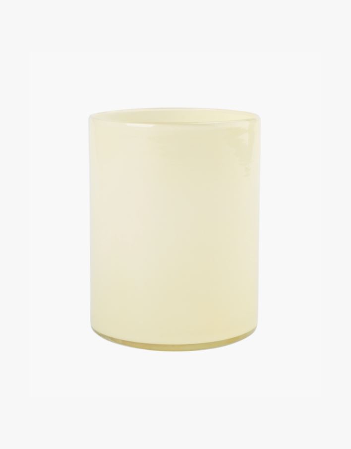 Värmeljushållare ljusgul - 11x11x15 cm ljusgul - 1