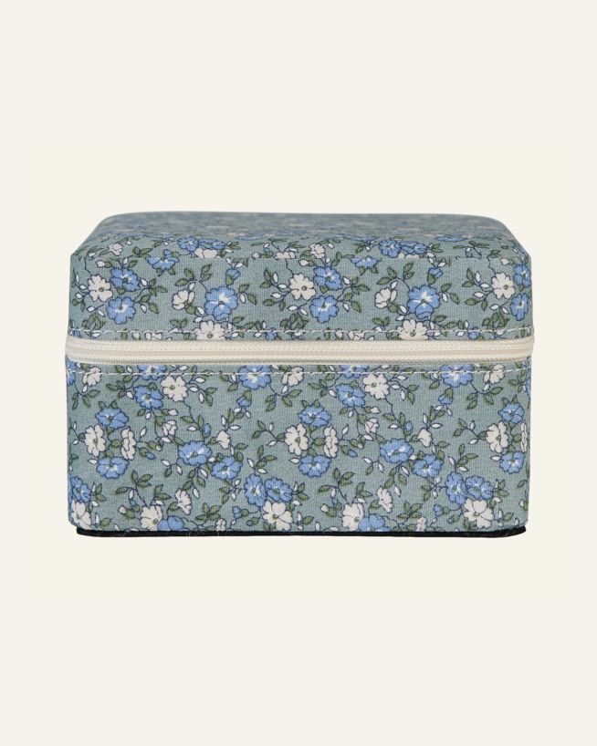 Smyckeskrin med dragkedja multi/grön - 11x11 cm multi/grön - 1