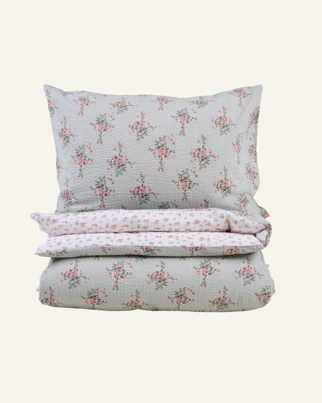 Påslakanset i bäckebölja multi/rosa - 150x210 cm multi/rosa - 1
