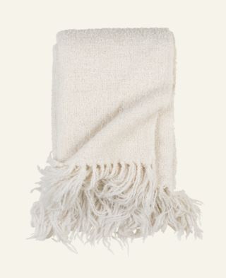 Billie Boucle pläd offwhite