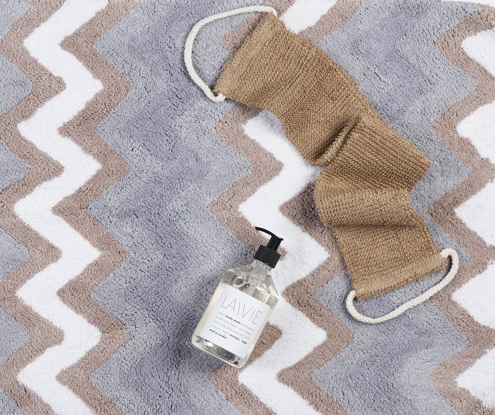 Badrumsmatta multi/blå - 3