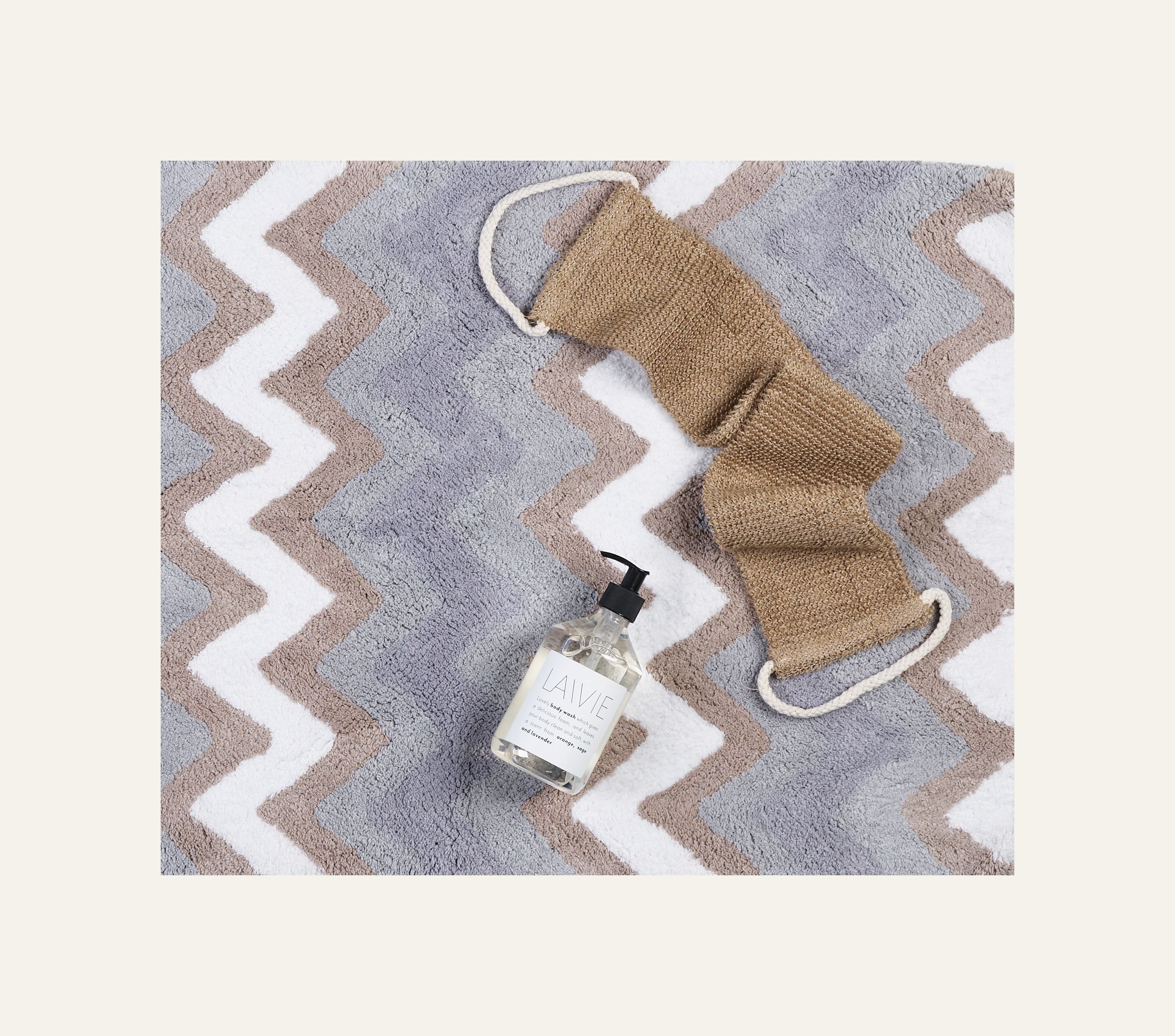 Badrumsmatta multi/blå - 3