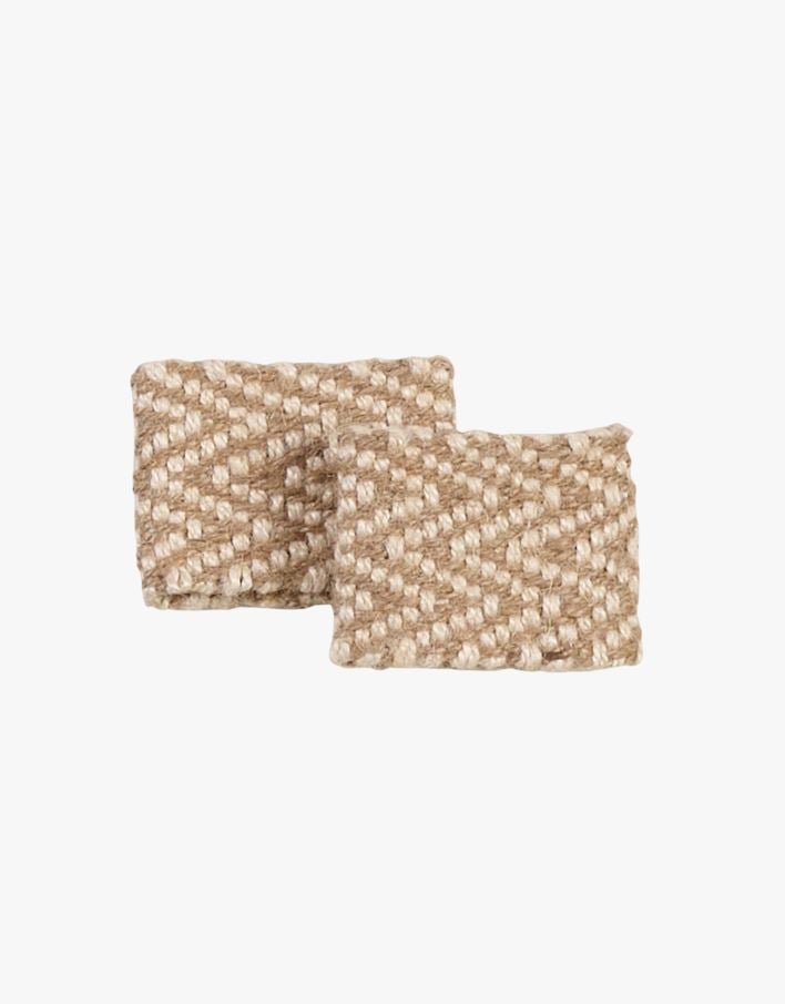 2-pack servettringar natur - 8x5,5cm natur - 1