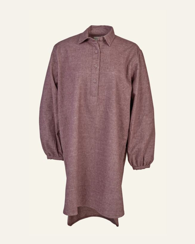 Nattskjorta burgundy - L/XL burgundy - 1