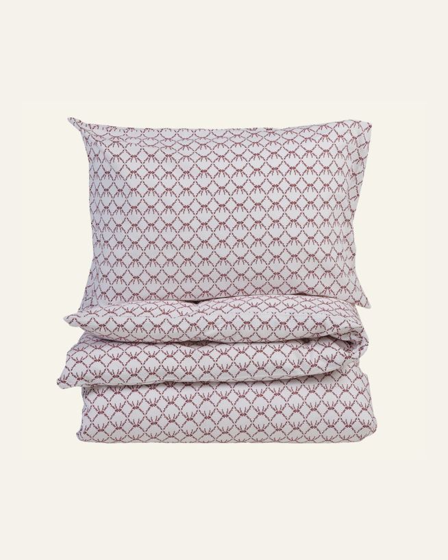 Påslakanset i flanell röd - 150x210+50x60 cm röd - 1