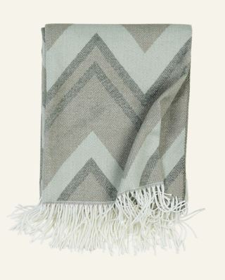 Zigsag pläd multi/grön