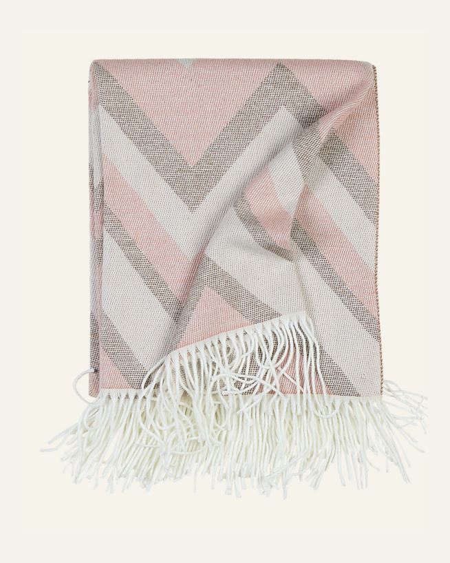 Pläd multi/rosa - 130x170 cm multi/rosa - 1