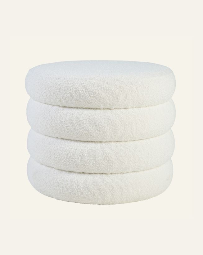 Puff vit - 50x50x43 cm vit - 1