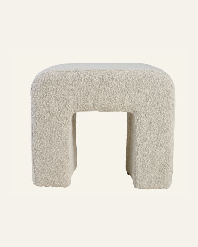 Puff ljusbeige - 40x50x43 cm ljusbeige - 1