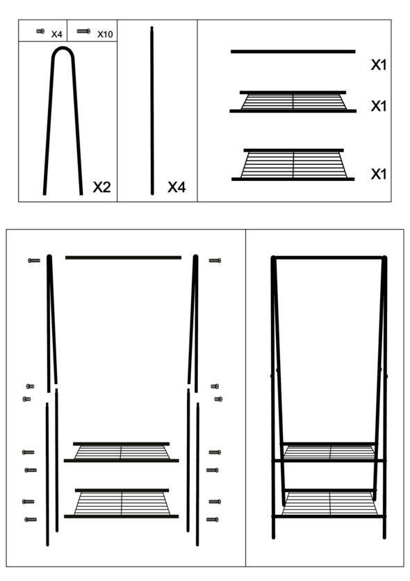 Klädhängare svart - 5