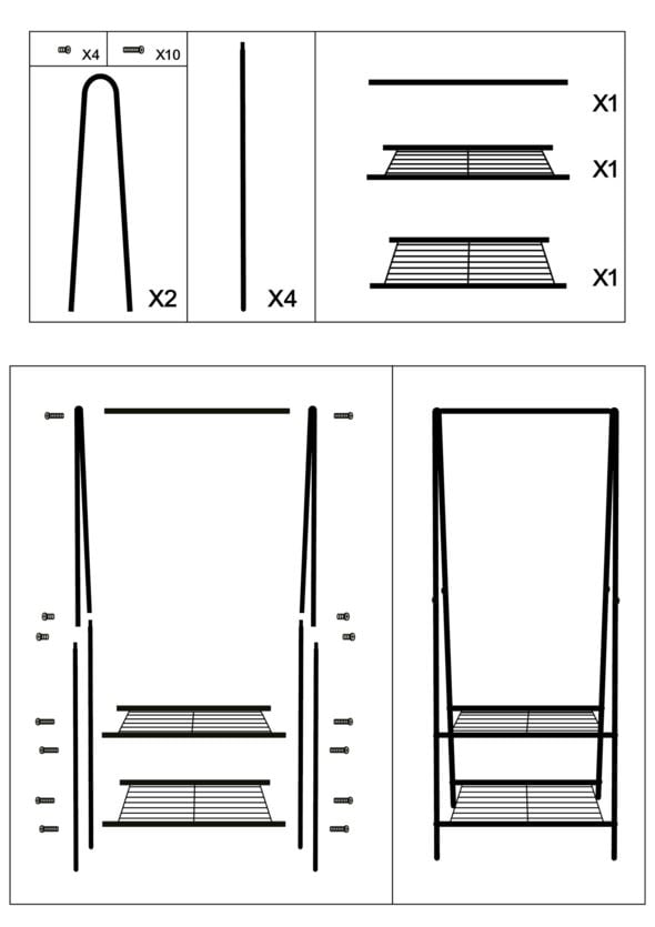 Klädhängare svart - 5