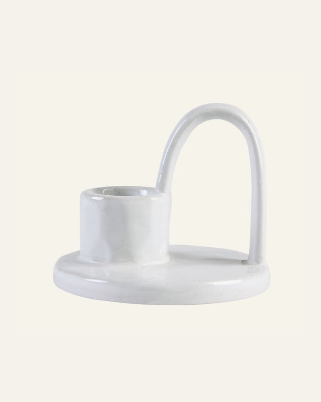 Ljusstake offwhite - 8,5x8,5x7,3 cm offwhite - 1
