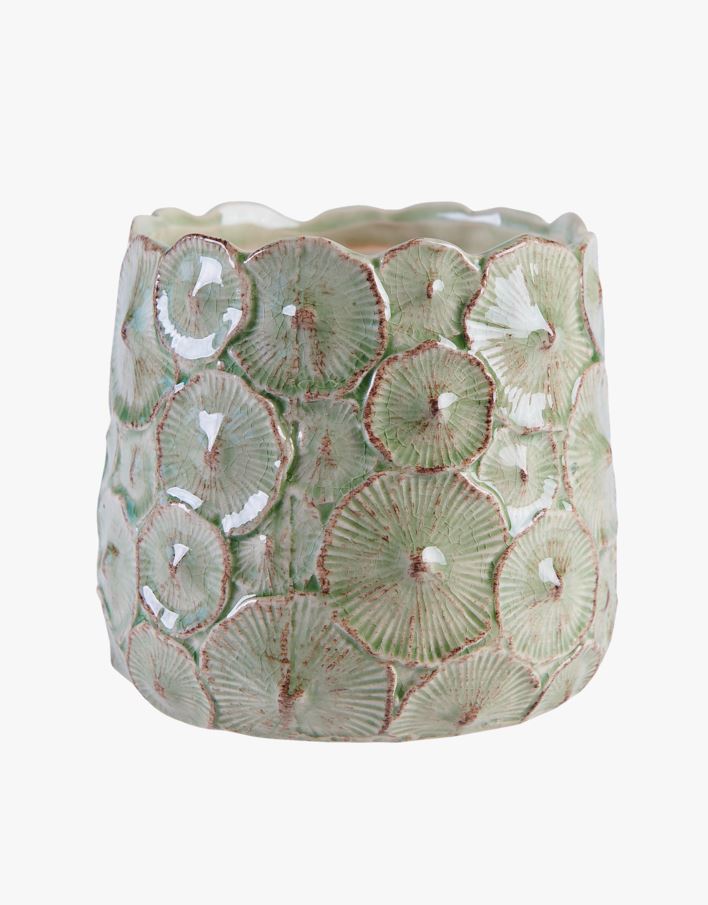 Kruka multi/grön - 13,5x13,5x12 cm multi/grön - 1