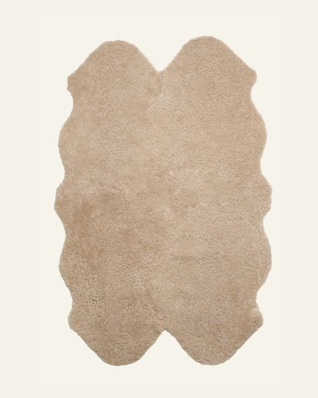Fårskinn beige - 100x160 cm beige - 1