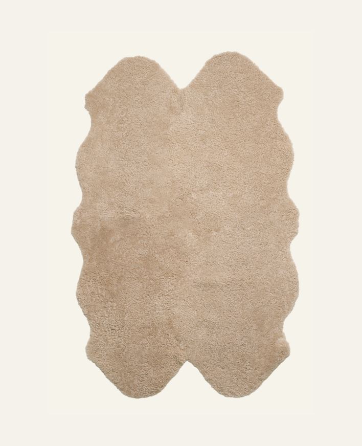 Fårskinn beige - 100x160 cm beige - 1