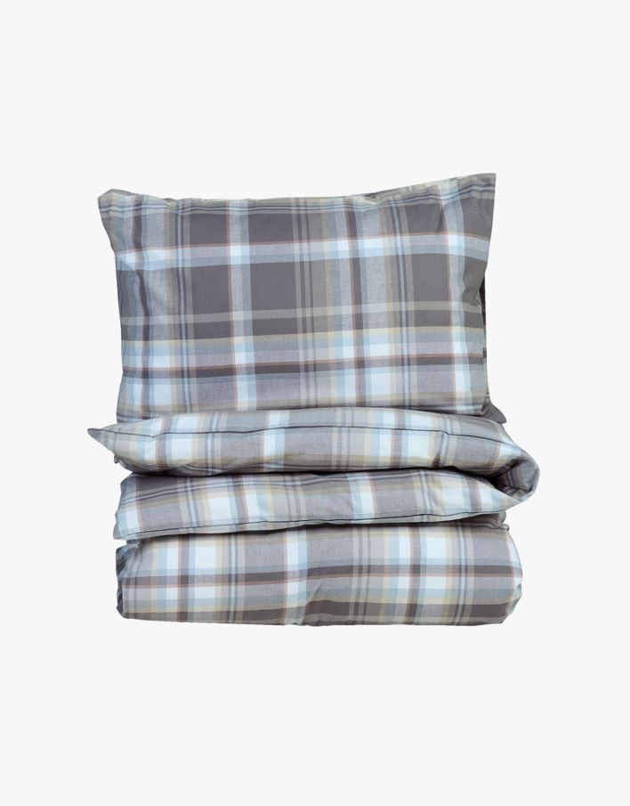 Påslakanset i garnfärgad flanell multi - 150x210+50x60 cm multi - 1