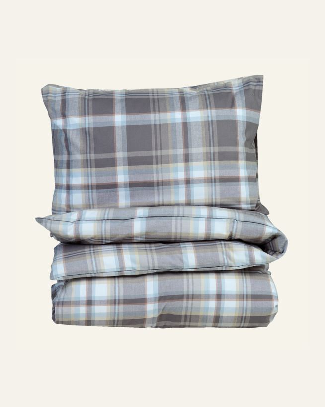 Påslakanset i garnfärgad flanell multi - 150x210+50x60 cm multi - 1