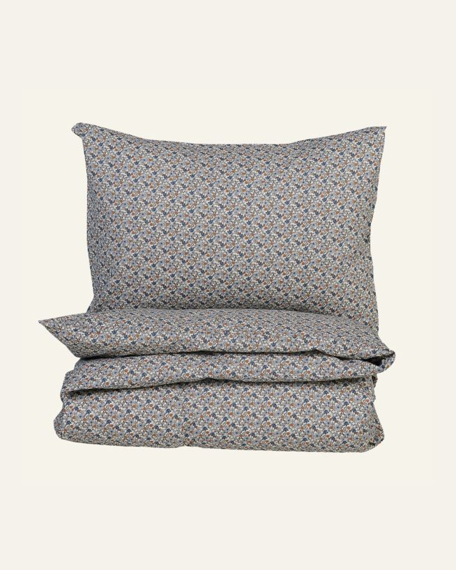 Påslakanset i bomull multi/blå - 150x210 cm multi/blå - 1