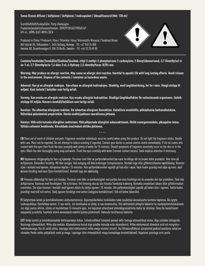 Doftpinnar brons - 4