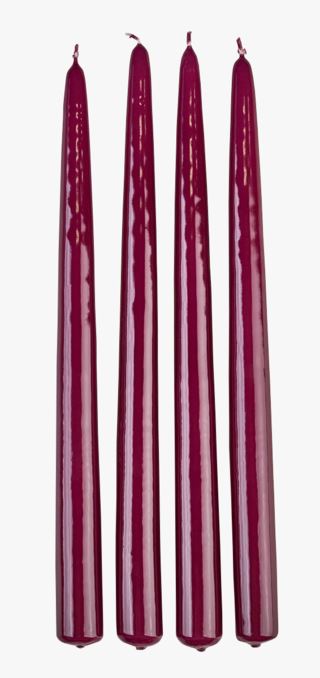 Festljus 4pk kronljus burgundy