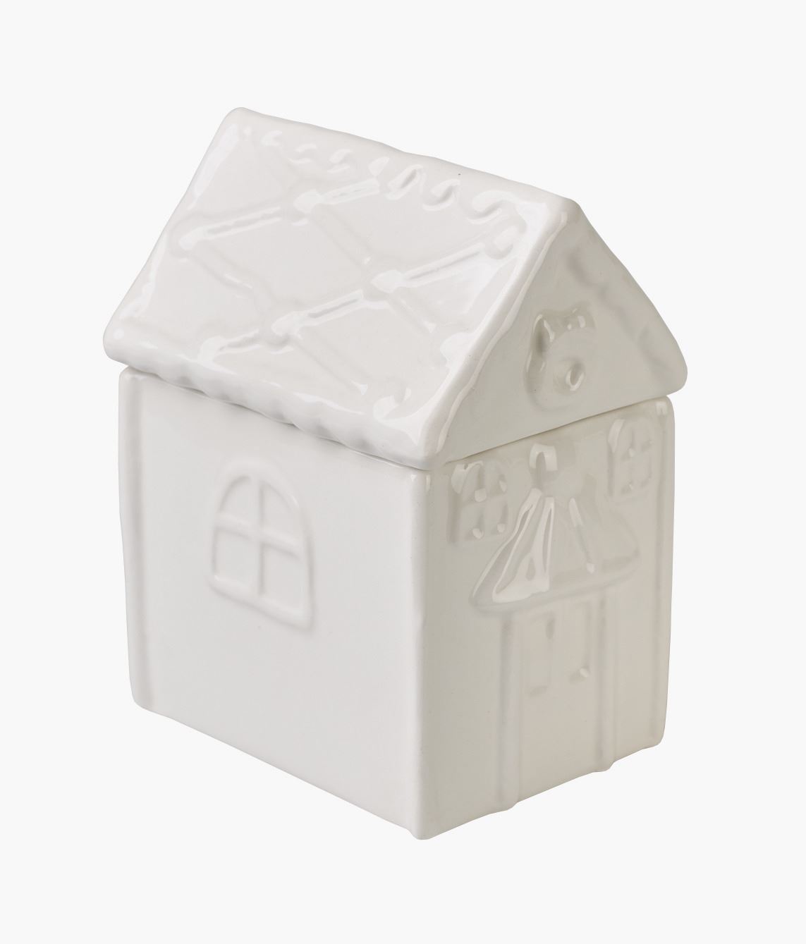 Burk med lock offwhite - 8x11x14,5 cm offwhite - 1
