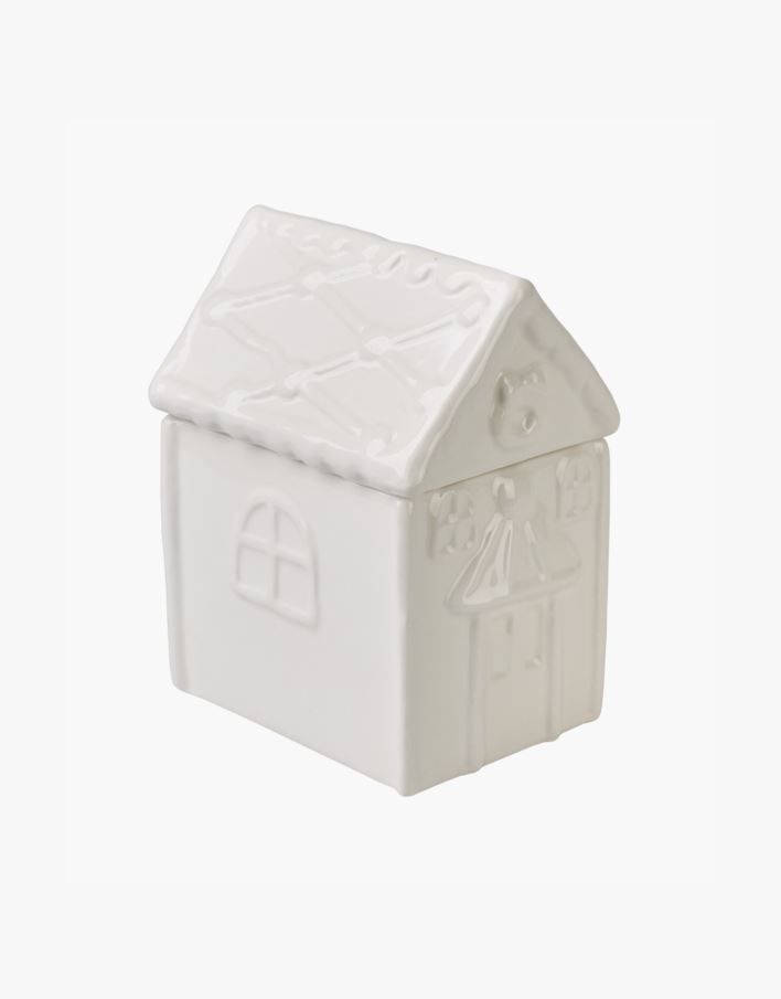 Burk med lock offwhite - 8x11x14,5 cm offwhite - 1
