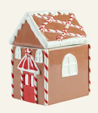 Gingerbread burk med lock brun